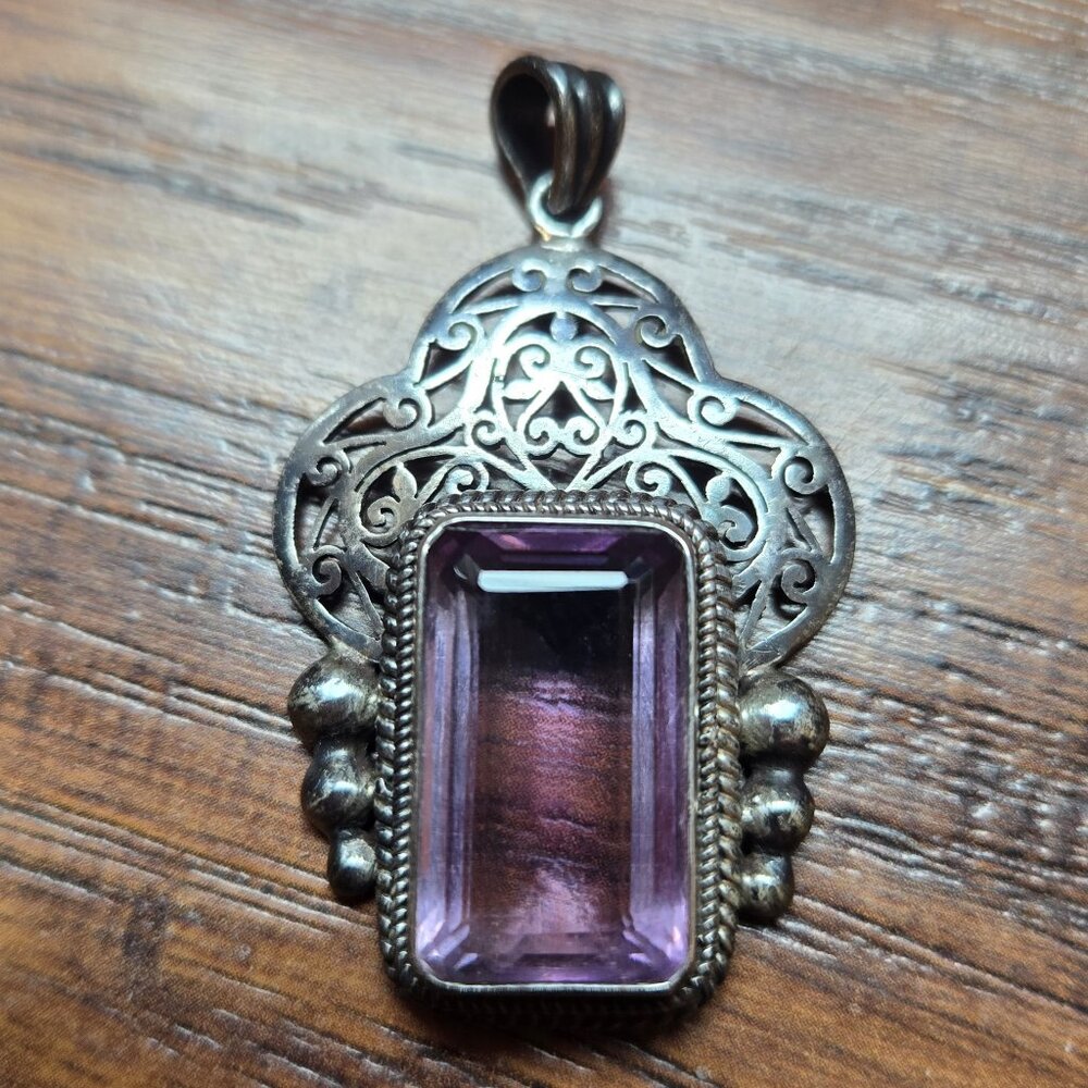 Sterling Silver Amethyst Pendant